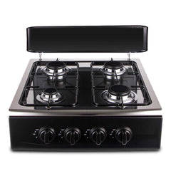 4-Burner Outdoor Gas Stove with Detachable Legs - Portable Cooking Stove for Camping, Patio, RV & Backyard BBQs