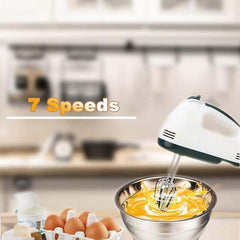 Hand Food Automatic Mixer | 7-Speed Egg Beater | Flour, Bread, Blenders for Cake Baking at Home