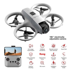 4K Camera Drone with HD FPV - 6-Axis Gyro Remote Control, Cool LED Lights, Mini Quadcopter Toy Gift for Beginners