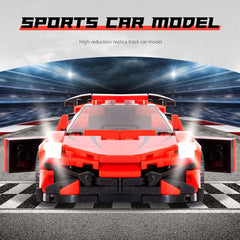 Come Alive 1:20 Scale Supercar. 288-piece red supercar building set with industrial flair. Ideal gift for kids & adults.