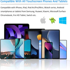 YS-1307 Stylus Pen - 2-in-1 Sensitivity & Capacitive Stylus for iPad, iPhone, Samsung & All Touch Screens (Multi-Colour)