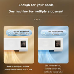 Personal Mini Air Conditioner. Wall-mounted dual-use AC unit with remote, touch screen & heating/cooling for rooms up to 150 sq ft.