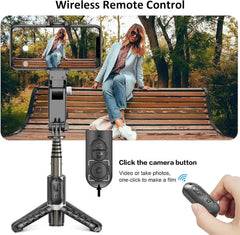 Q18 Mobile Phone Selfie Stick – Anti-Shake Hand-Held Single-Axis Gimbal Stabilizer with Fill Light for Live Broadcast