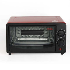 Multi-Function Electric Oven | 12L Mini Air Fryer Chicken Oven | Portable Tabletop Baking Oven with Bakeware & Rack | High-Temperature Mini Cake Oven for Home & Commercial Use (Red)