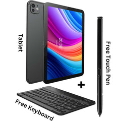 TAB 15 Tablet/10.1 Inch/4G SIM/iOS Style Operating System/5G Dual SIM/Octa Core Processor/Included Flip Cover&Keyboard/8GB RAM + 512 GB ROM/Android 13/6000 mAh/8MP Front+13 MP Rear (Multi-Colour)