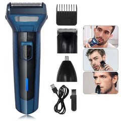 DL-9021 3-in-1 Hair Clipper Set - Rechargeable USB-C Trimmer with Digital Display & Interchangeable Blades