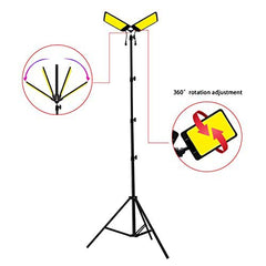 LED Work Light with Telescoping Tripod | 20,000 Lumen Dual-Head Work Light with Stand | Ideal for Outdoor and Indoor Lighting