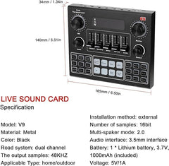 Elite V9 Sound Card & BM800 Pro Microphone Bundle: The Ultimate Setup for Advanced Broadcasting
