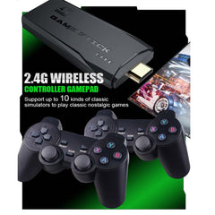 Retro Game Stick Lite - Plug & Play Console with 20,000+ Games, Dual 2.4G Wireless Controllers, 64G Storage (HDMI Ready)