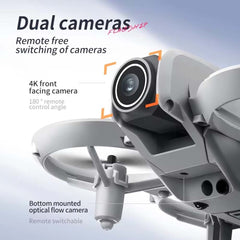 4K Camera Drone with HD FPV - 6-Axis Gyro Remote Control, Cool LED Lights, Mini Quadcopter Toy Gift for Beginners