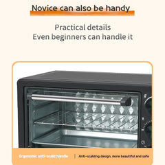 18L Multifunction Toaster Oven - Convection Pizza Maker, 6-in-1 Electric Oven for Baking, Roasting & Toasting