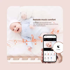 Smart WiFi Baby Monitor - No Glow Night Vision Camera with Bluetooth Remote, 360° Coverage for Child Safety