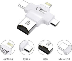 Universal Card Reader – Compatible with iPhone, Samsung, Huawei, and HTC Devices - A Versatile Connectivity Solution