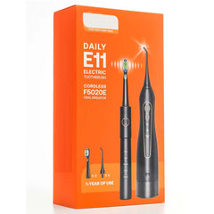 Electric Toothbrush & Water Flosser Combo – Cordless, Rechargeable, 5 Brush Modes, 3 Floss Modes, 8 Heads, Waterproof Oral Care Kit for Travel