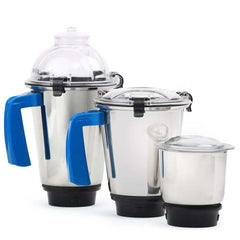 MG-536 Mixer Grinder - 750W Copper Motor with 3 Stainless Steel Jars for Dry/Wet Grinding & Blending
