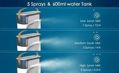 600ml 2-in-1 Air Conditioner Humidifier – Your Ultimate Solution for Comfort and Aroma