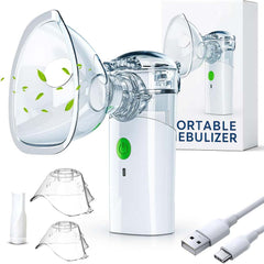 GK-101 Portable Mini Vaporizer. 3-mode handheld nebulizer & cool mist inhaler for adults & kids. Includes travel storage bag.