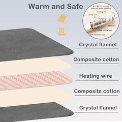 Heated Pad – Electric Heating Pad for Cramps, Neck, Waist & Shoulder | 6 Heat Settings, 4 Timers, Auto-Off | Moist & Dry Heat Therapy for Pain Relief