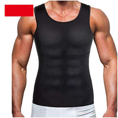 Men’s Slimming Body Shaper Compression Shirt - Abdomen Slimming Vest, Tummy Control Waist Shaper, Comfortable Undershirt for Chest and Stomach Slimming