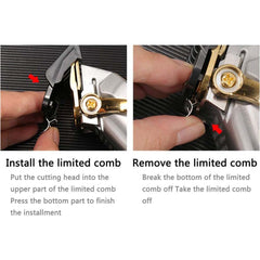 Professional Hair Clipper for Men - Cordless Rechargeable Grooming Kit with T Blade Trimmer, 6 Guide Combs, Beard Trimmer, Barber Haircut Tool