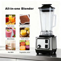 SC-2255 Multi-Purpose Juicer & Mixer 2-in-1 professional blender & food processor with silver coat for commercial kitchens.