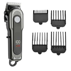 Pro Cordless Hair Clipper - 6500 RPM Rotary Motor, 240min Runtime, Digital Display, Taper Lever (Multi-Colour)