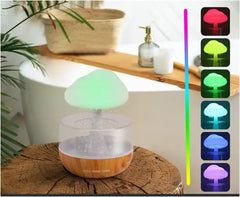 Rain Cloud Night Light Aromatherapy Humidifier Essential Oil Diffuser | 380ML 7-Color Night Light with 3 Power Levels, Water Drop Sound, Cold Fog for Sleep, Relaxation, Yoga, Bedroom, Home, Office (Multicolor)