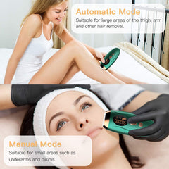Hair Removal Device for Men & Women – Laser Hair Removal for Face & Full Body | At-Home Painless Hair Remover for Bikini, Legs, Underarms, Arms & Body