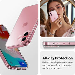 Ultra Slim Flexible Clear TPU Protective Phone Case – Scratch-Resistant Gel Rubber Silicone Cover for iPhone 16, 16 Plus, 16 Pro, and 16 Pro Max with Free Screen Protector