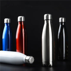 Stainless Steel Double Wall Cola Water Bottle | Maroon, 500ml | Keeps Hot & Cold up to 4 Hours | (Black-05)