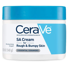 CeraVe Moisturizing Cream with Salicylic Acid. Exfoliating body cream for rough, bumpy skin with ceramides. Fragrance-free.