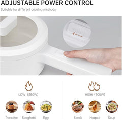 800W Mini Electric Cooker – Portable Hot Pot with Safety Features