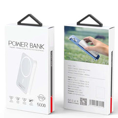 YP29 Magnetic Power Bank - 5000mAh Wireless Charger, Compact Portable Battery Pack for Phones, Compatible with MagSafe