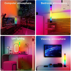Smart LED Light Bar RGB Lights | Bluetooth App Remote Control | 3-in-1 16 Million Colors | TV Backlight for Room, Movies, PC, Gaming Setup - 2PCS