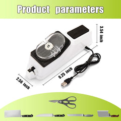 Premium Electric Knife Sharpener – Sturdy, Durable, and Stylish USB-Powered Tool for Safe and Efficient Sharpening
