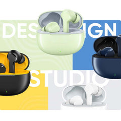 T110 Buds - Noise Cancelling Earbuds, 38H Playtime, Bluetooth 5.3, Deep Bass, IPX5 Waterproof - Premium Black In-Ear Headphones (Multi)