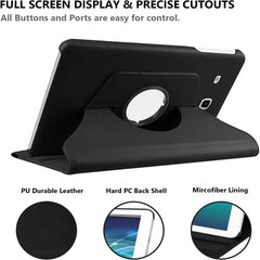 360° Rotating Stand Cover Compitable for Galaxy Tab A 7.0" 2016 Case - SM-T280/T285, Full Protective PU Leather Case (Multi)