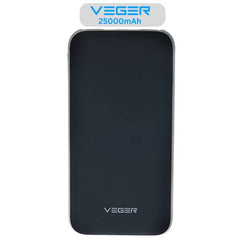 VEGER 25000mAh Power Bank 92.5W high-speed portable charger with Micro cable for iPhone, Samsung, iPad & more. Model V11W.