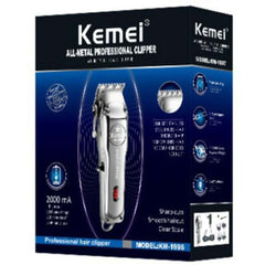 Kemei KM-1996 Professional Cordless Hair Clipper. Rechargeable electric hair cutting machine for home & salon use. Buy clipper.