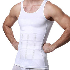 Men’s Slimming Body Shaper Compression Shirt - Abdomen Slimming Vest, Tummy Control Waist Shaper, Comfortable Undershirt for Chest and Stomach Slimming