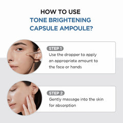 Skin1004 Madagascar Centella Tone Brightening Capsule Ampoule – Hydrating Serum with Niacinamide & Centella Asiatica for Radiance & Even Tone, 50ml