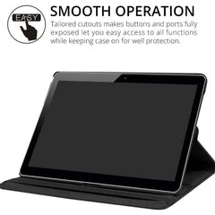 360° Rotating Case Compitable for Huawei MatePad 10.1 T6/X6 - Premium Leather Smart Cover (Multi-Color Options)