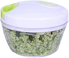 Easy Spin Cutter Hand Chopper | The Ultimate Onion, Garlic, and Vegetable Cutter | Effortless Manual Food Chopper for Quick and Easy Meal Prep