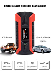 High Power 20000mAh Multi-Function Portable Car Engine Start Power Bank