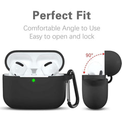 Silicone Case for AirPods Pro 3 (2025). Protective skin with keychain neck, shockproof & wireless charging supported. Multi-color.