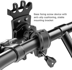 C66 Bike Bicycle Motorcycle Mobile Phone Holder Mount | Universal 360° Adjustable Rotation | Compatible with iPhone 12 Series, Samsung Galaxy S21/20, Note, Huawei, and More