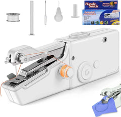 Mini Portable Handheld Sewing Machine - Cordless Electric Quick Stitch Tool for Fabric, Clothing & Travel Repairs