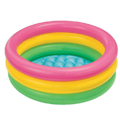 3 Rings Inflatable Sunset Glow Pool | Colorful Swimming Pool for Babies and Toddlers