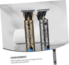 USB Rechargeable Electric Barbershop Hair Clipper | Digital LCD Professional Hair Trimmer