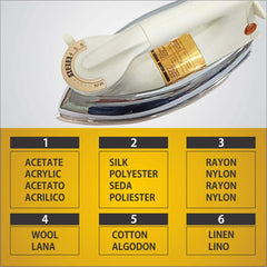 MHI-30 Automatic Dry Iron - 1000W with Stainless Steel Soleplate, Auto Shut-Off & Anti-Drip